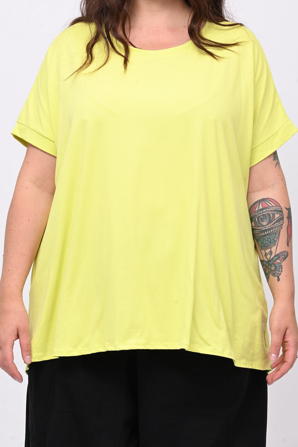 T-shirt goccia schiena - Lime