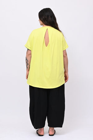 T-shirt goccia schiena - Lime