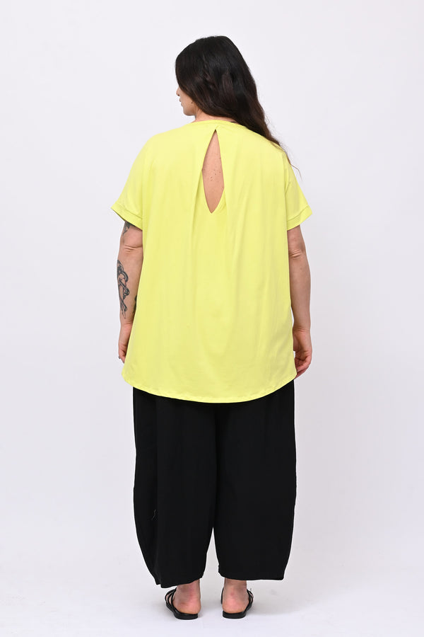 T-shirt goccia schiena - Lime