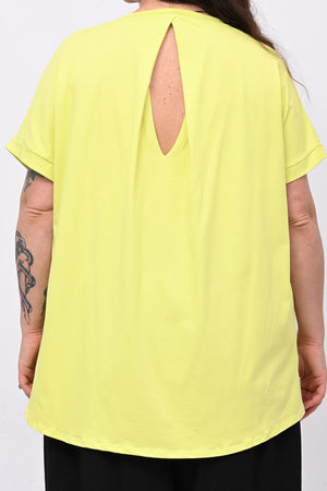 T-shirt goccia schiena - Lime