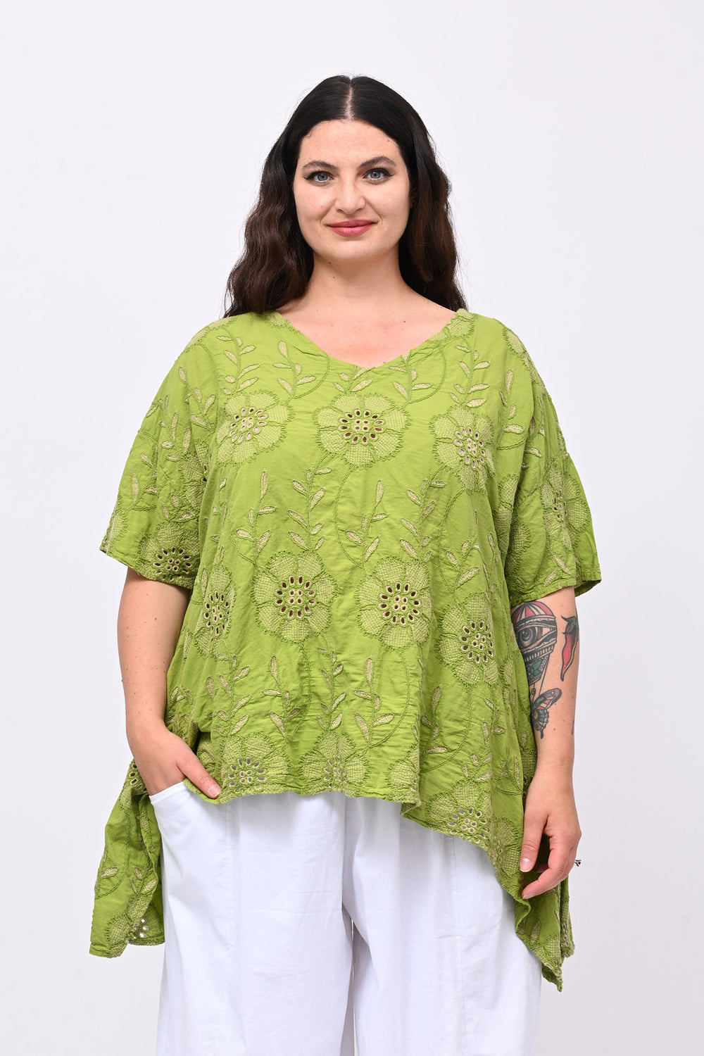 Blusa sangallo punte - Mela