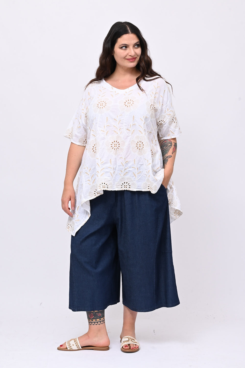 Pantacoulotte chambrie - Jeans scuro
