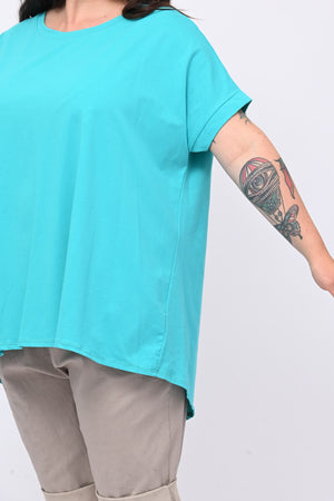 T-shirt goccia schiena - Tiffany