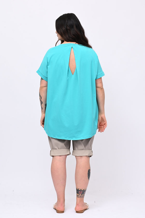T-shirt goccia schiena - Tiffany