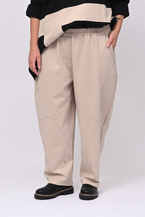 Pantalone over punto Milano - Burro