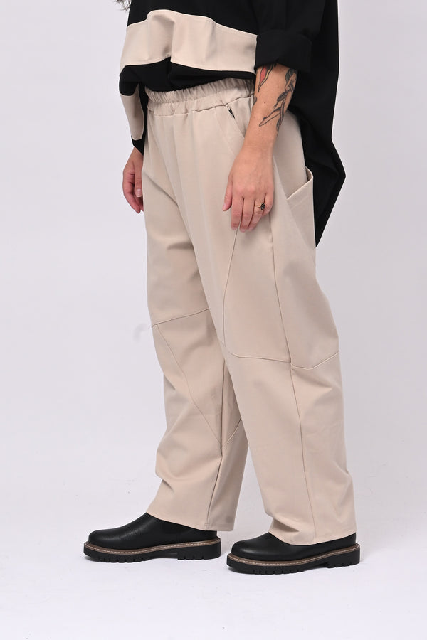 Pantalone over punto Milano - Burro