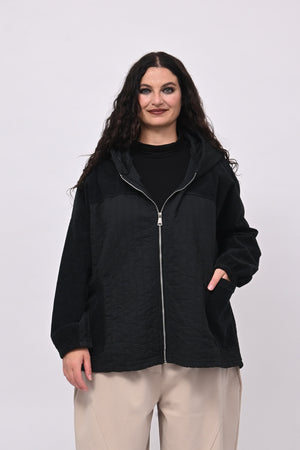Giacca trapunta velluto - Nero