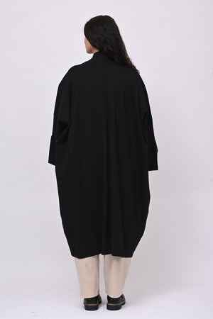 Cappottino punto Milano zip - Nero