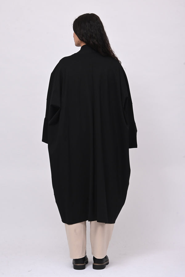 Cappottino punto Milano zip - Nero