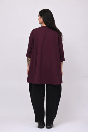 Maglia bicolore punto Milano - Vino