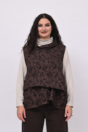 Gilet goffrato 3D - Moro