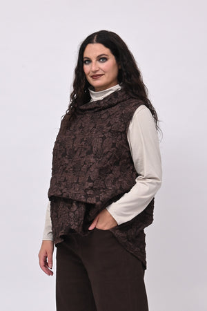 Gilet goffrato 3D - Moro