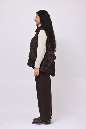 Gilet goffrato 3D - Moro