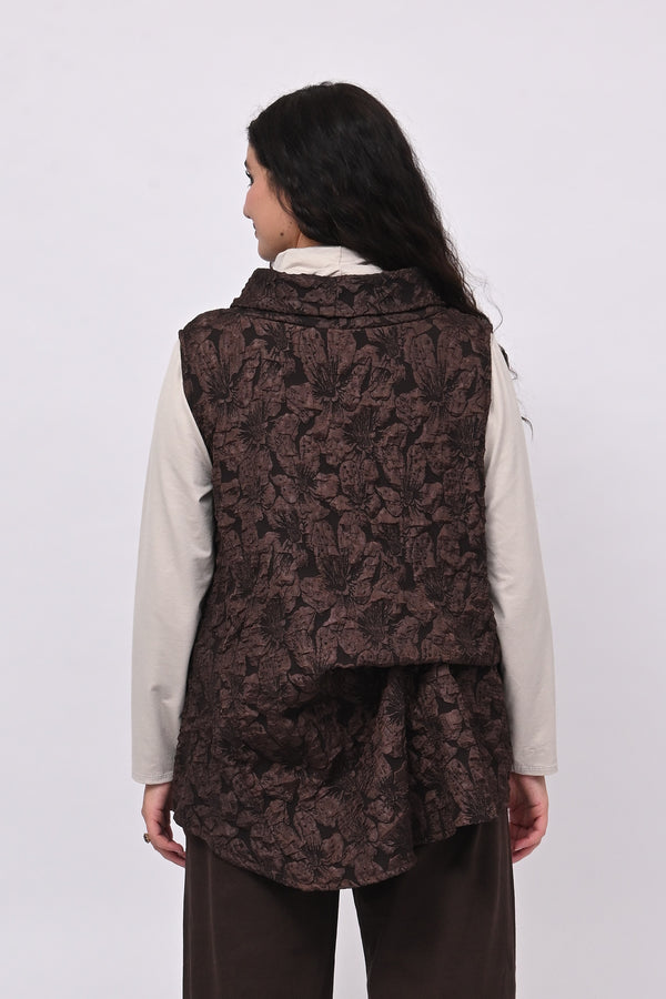 Gilet goffrato 3D - Moro