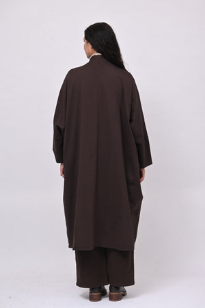 Cappottino punto Milano zip - Moro