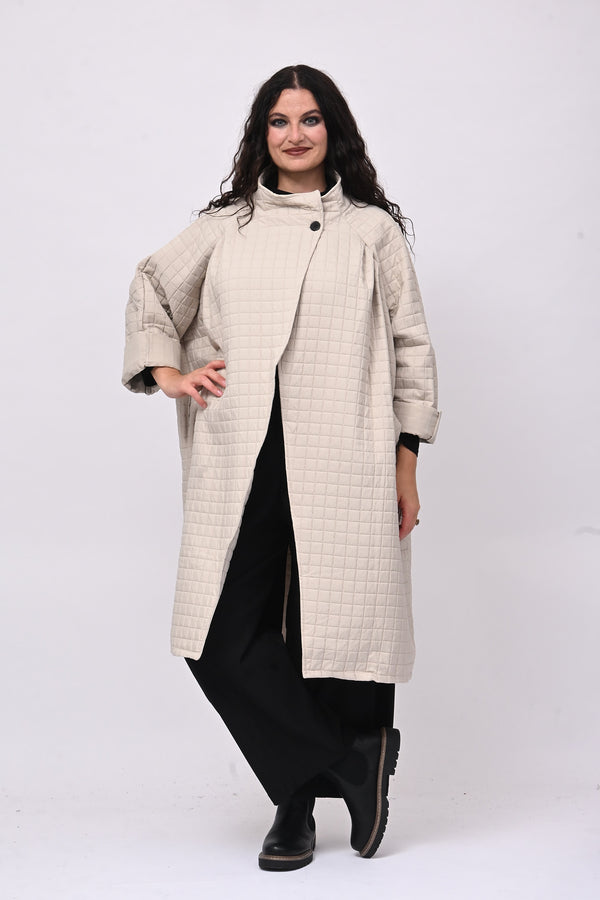 Cappotto trapuntato ovetto - Burro