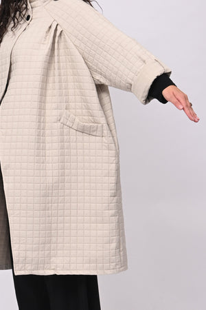 Cappotto trapuntato ovetto - Burro