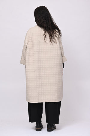 Cappotto trapuntato ovetto - Burro