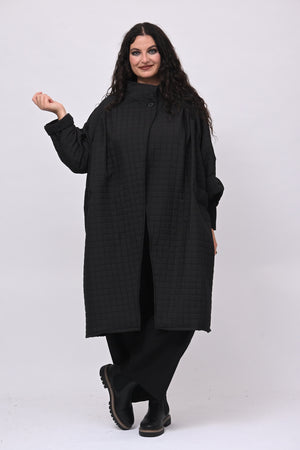 Cappotto trapuntato ovetto - Nero