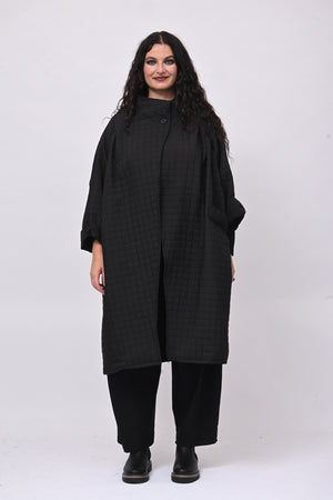 Cappotto trapuntato ovetto - Nero