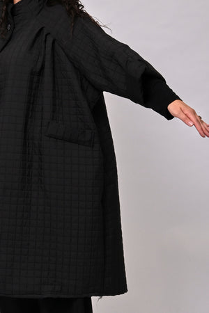 Cappotto trapuntato ovetto - Nero