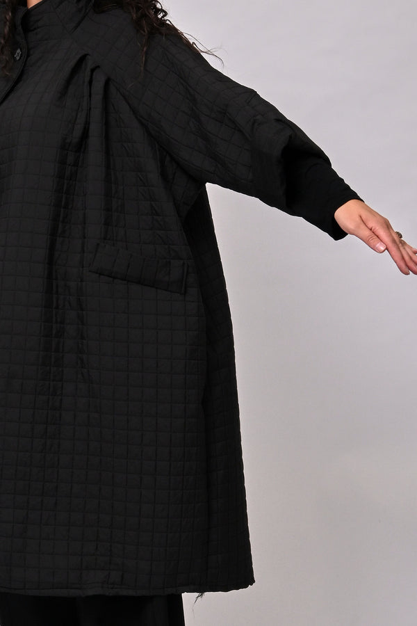 Cappotto trapuntato ovetto - Nero