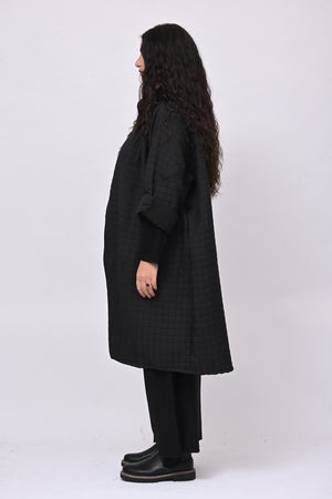 Cappotto trapuntato ovetto - Nero