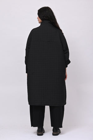 Cappotto trapuntato ovetto - Nero