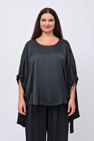 Completo raso lacci - Piombo