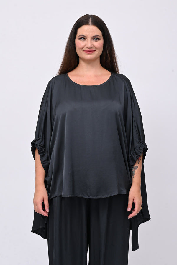Completo raso lacci - Piombo