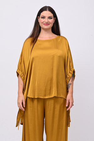 Completo raso lacci - Ocra