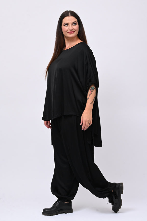 Completo raso lacci - Nero