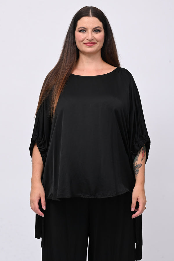 Completo raso lacci - Nero