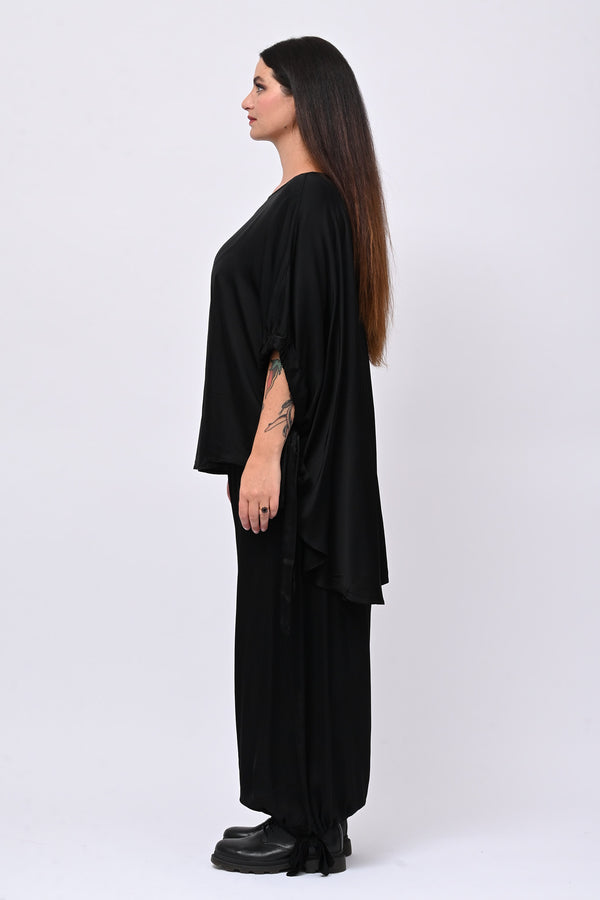 Completo raso lacci - Nero