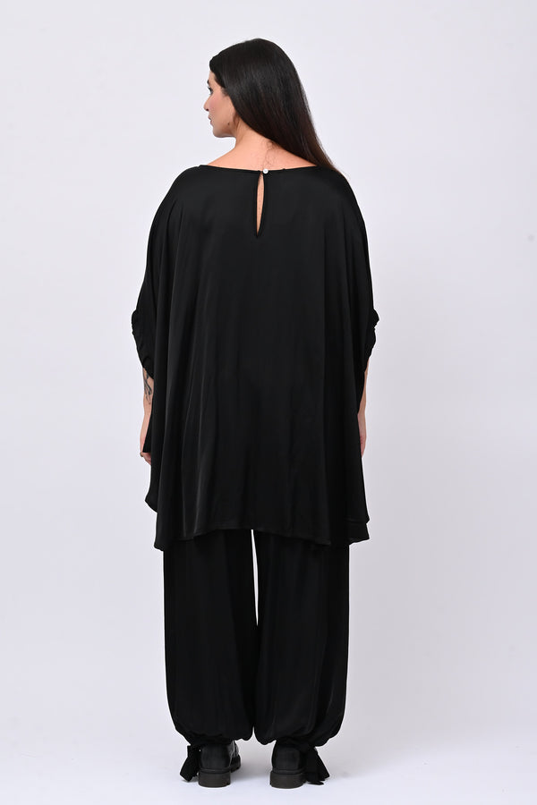 Completo raso lacci - Nero