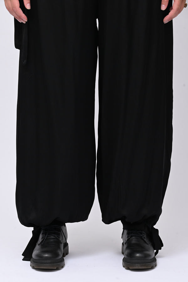 Completo raso lacci - Nero