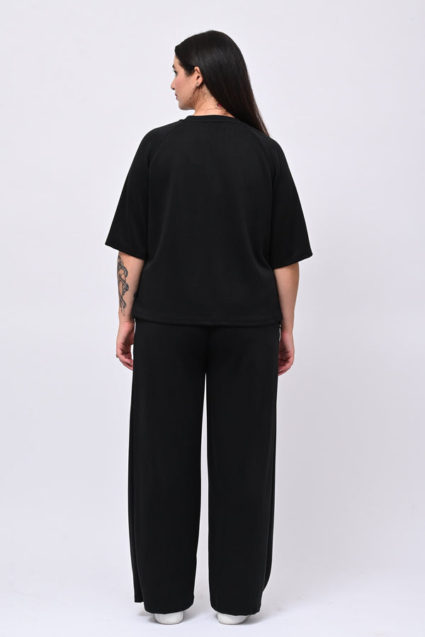 Tuta neoprene righina - Nero