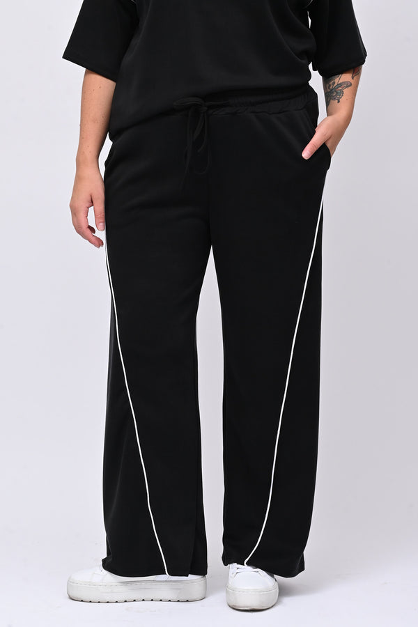 Tuta neoprene righina - Nero