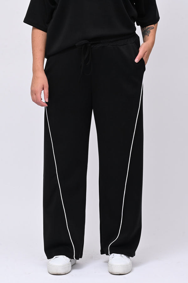 Tuta neoprene righina - Nero