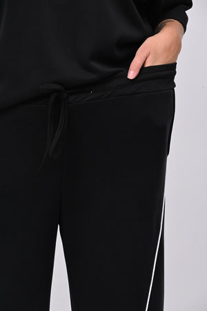 Tuta neoprene righina - Nero
