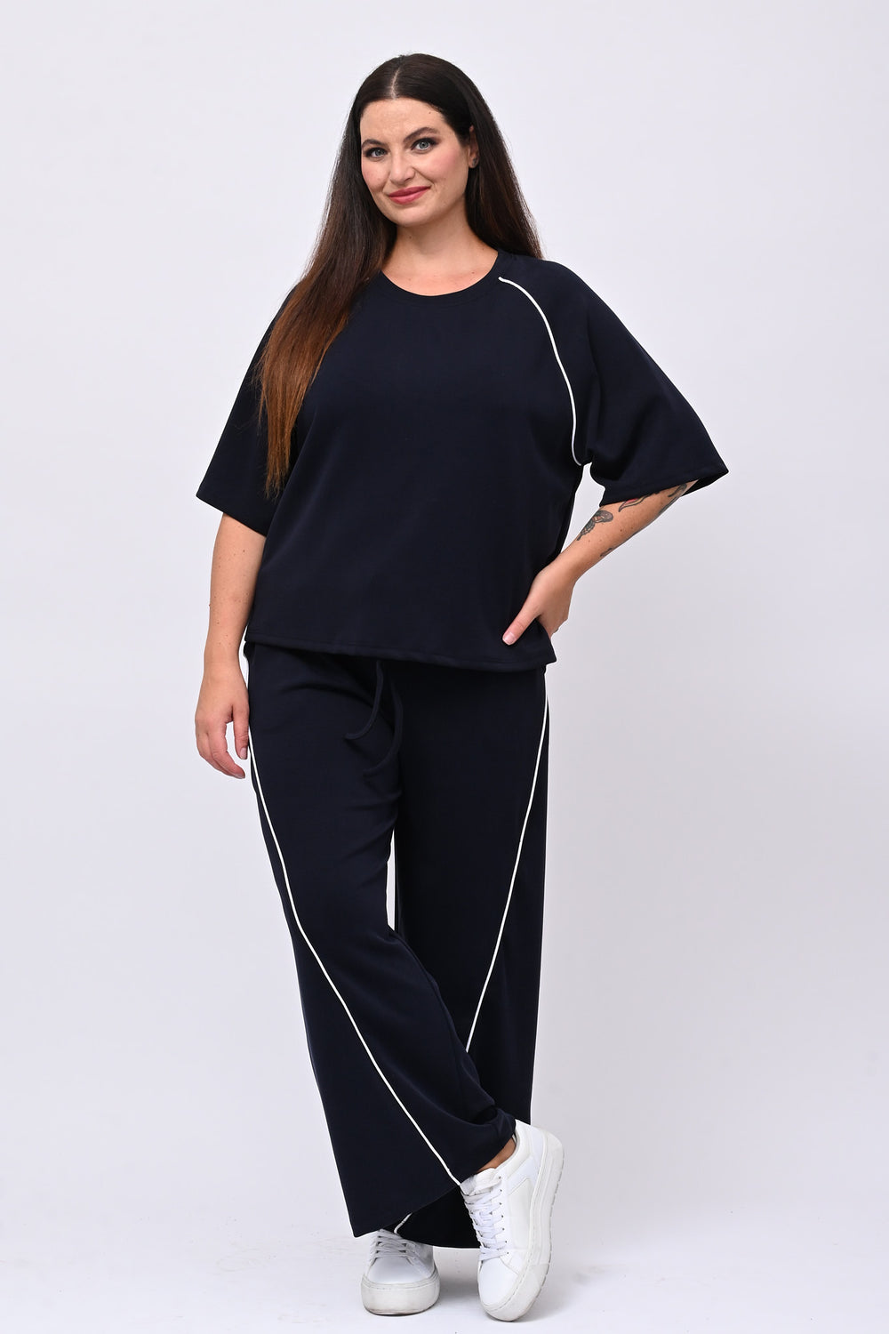 Tuta neoprene righina - Blu