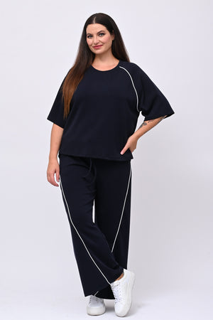 Tuta neoprene righina - Blu