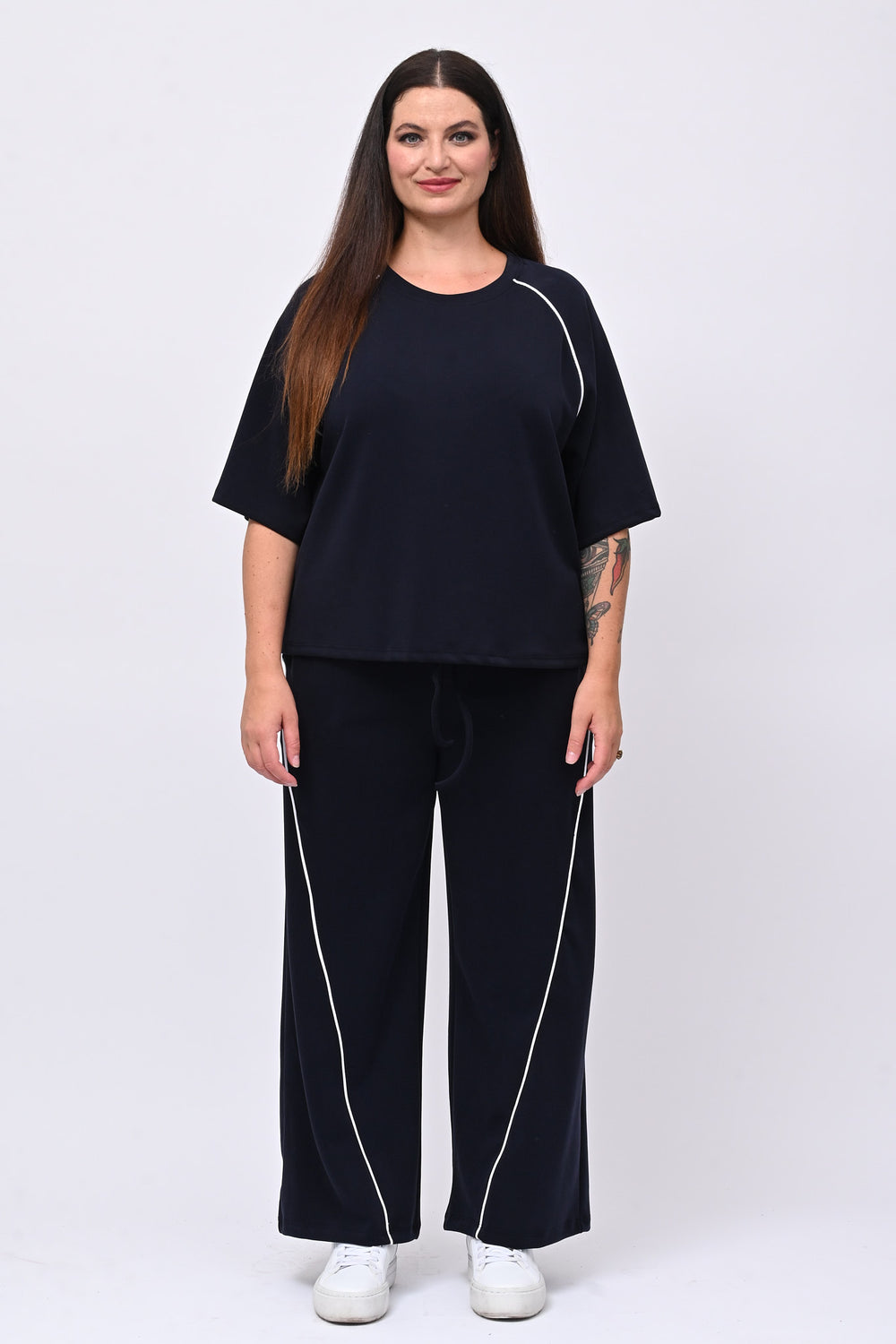 Tuta neoprene righina - Blu