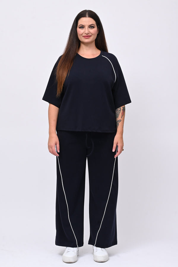 Tuta neoprene righina - Blu