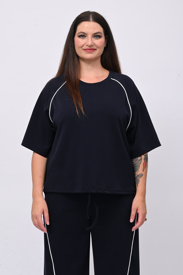 Tuta neoprene righina - Blu