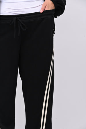 Tuta neoprene righe - Nero