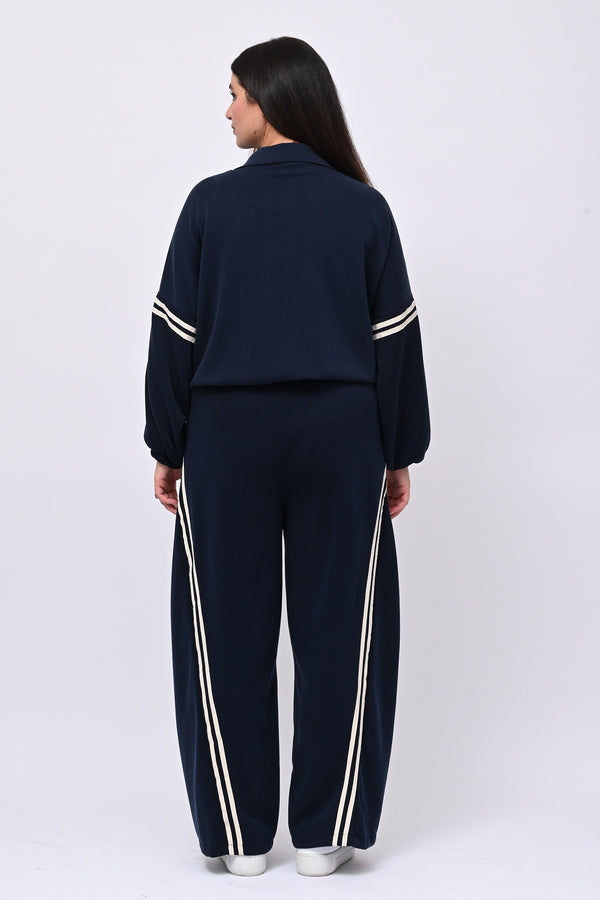 Tuta neoprene righe - Blu