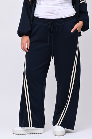 Tuta neoprene righe - Blu