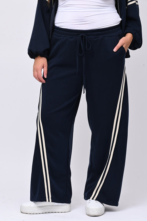Tuta neoprene righe - Blu
