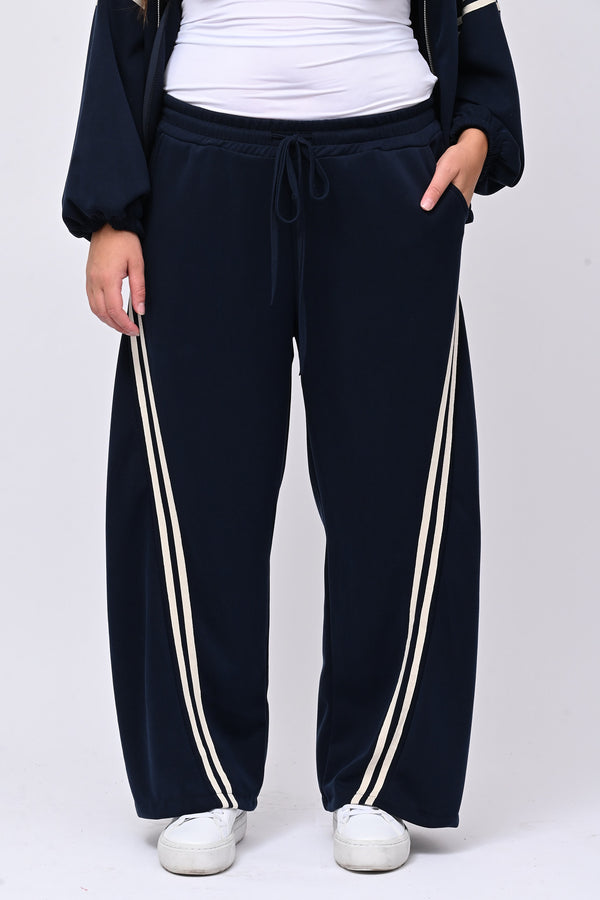 Tuta neoprene righe - Blu